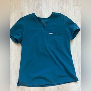 Figs set Teal Scrub Top and Pants